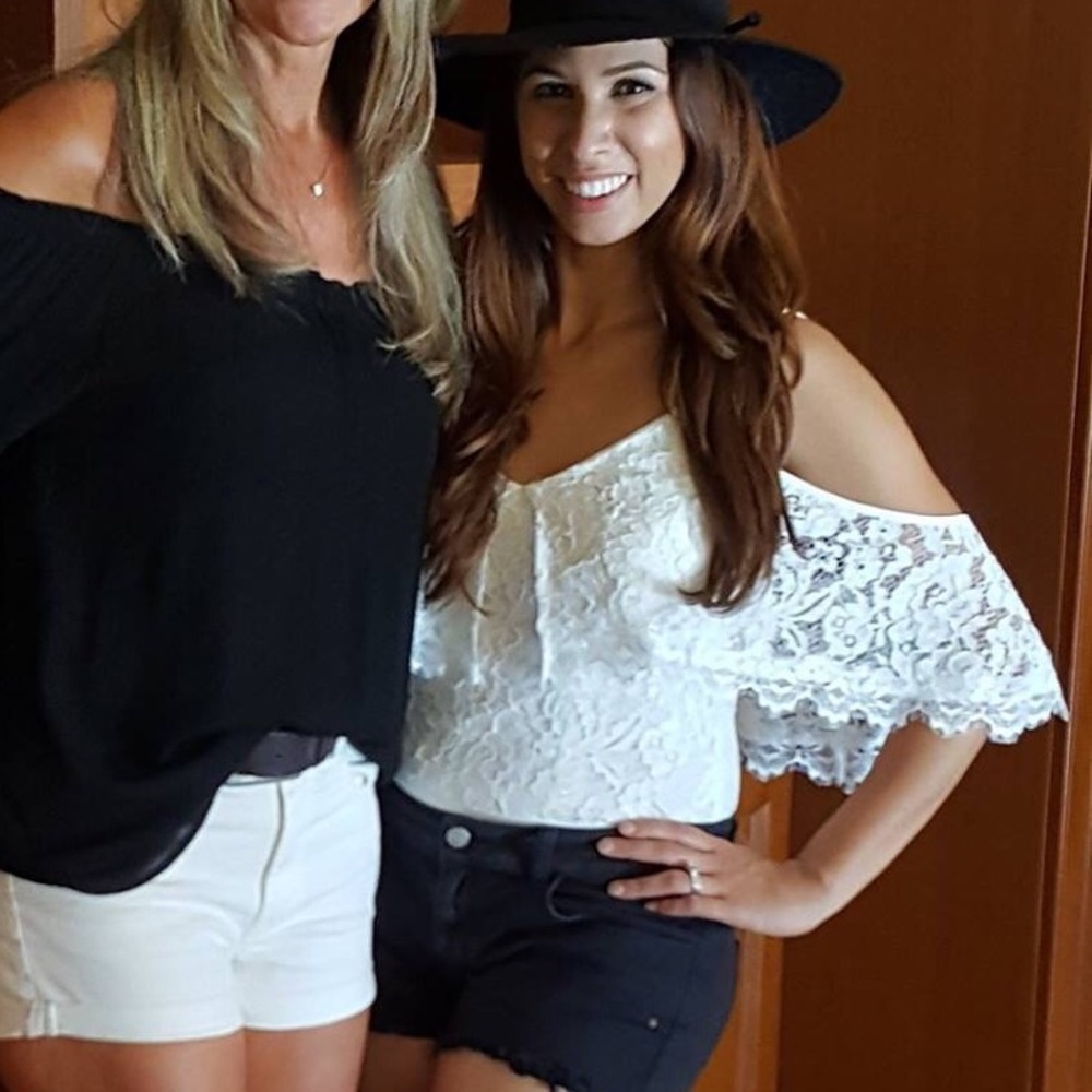 Gorgeous lace Off-The-Shoulder Bodysuit